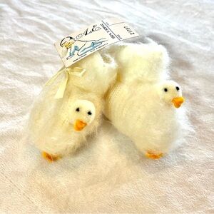 NWT Made in Spain VINTAGE Chicks Baby Booties From Lord & Taylor